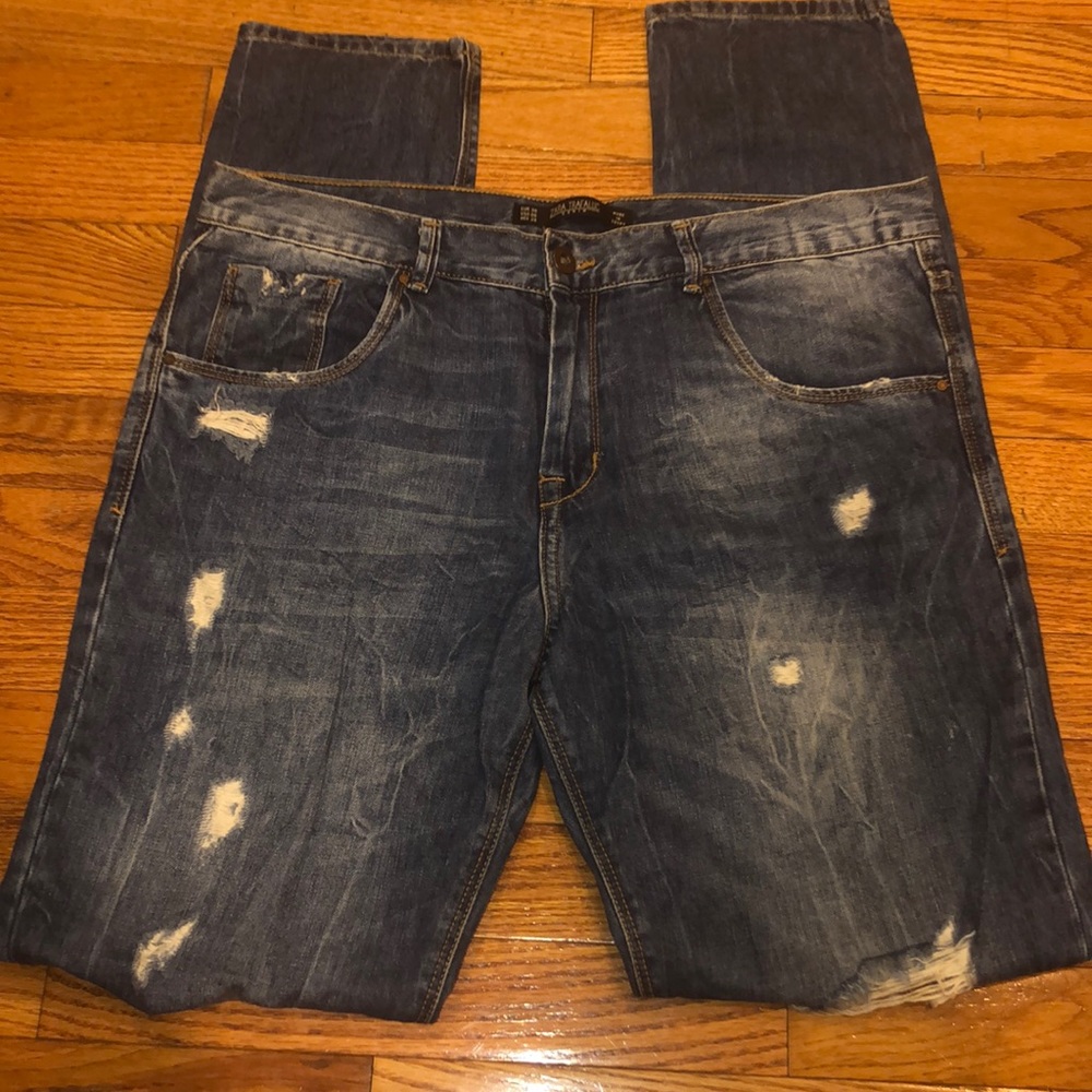 Zara | Trafaluc Distressed Boyfriend Jean
